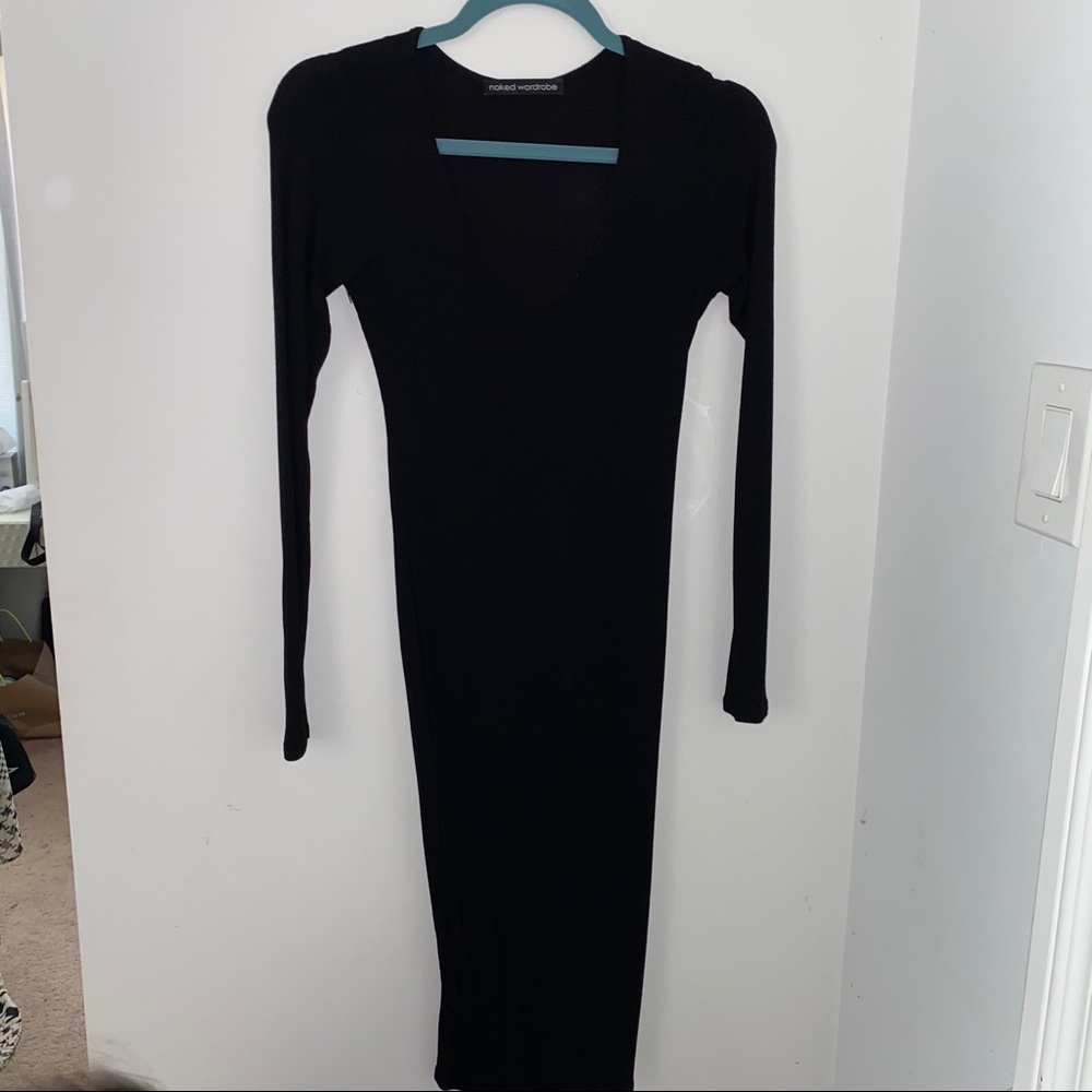 Long sleeve midi dress